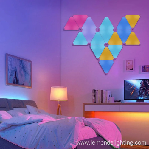 Triangle Smart Bedroom Decoration Led Panel Lights